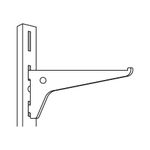 Mensula-plana-blanca-para-cremallera-sencilla-30cm