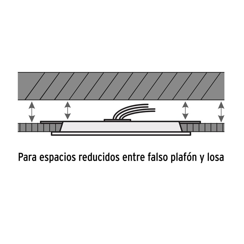 Luminario-ultra-delgado-LED-6-W-empotrar-redondo-luz-calida