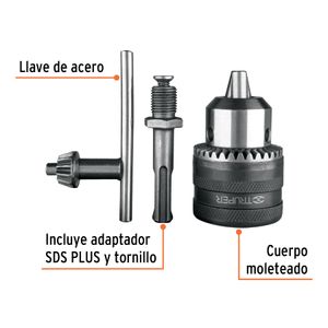Adaptador SDS plus de 1/2" - TRUPER