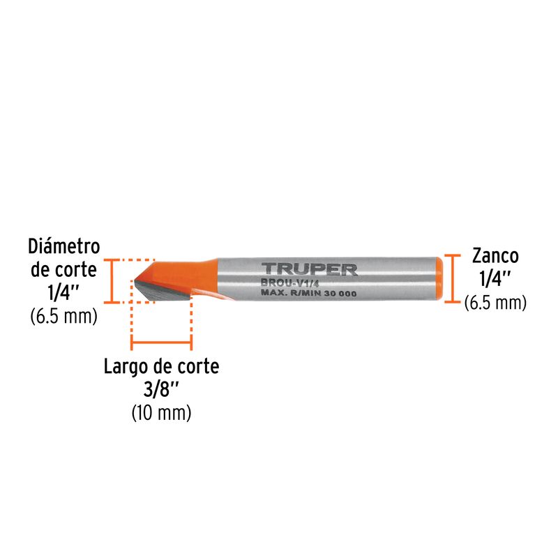 Broca-para-router-corte-en--V--1-4-