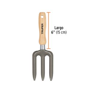 Trinche para jardín con mango de 6" - TRUPER