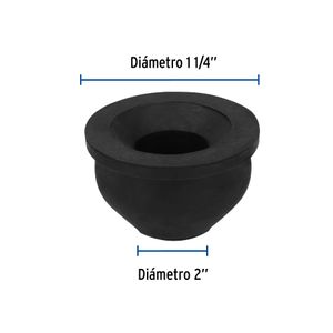 Acople de caucho de 2" x 1 1/4". - FOSET