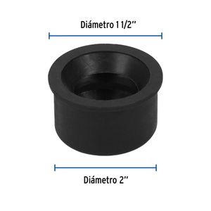 Acople de caucho de 2" x 1 1/2". - FOSET