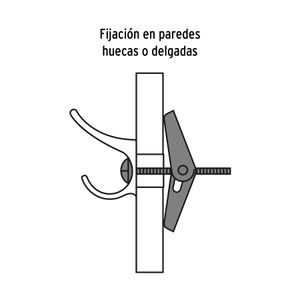 Tornillo de 1/4" x 3" tipo mariposa, bolsa con 4 unidades. - FIERO