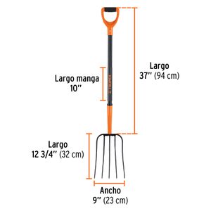 Trinche de 5 dientes, con mango de acero y puño en "Y" - TRUPER