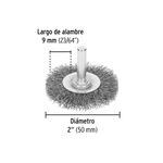 Carda-circular-de-2--de-alambre-ondulado-grueso-para-taladro.