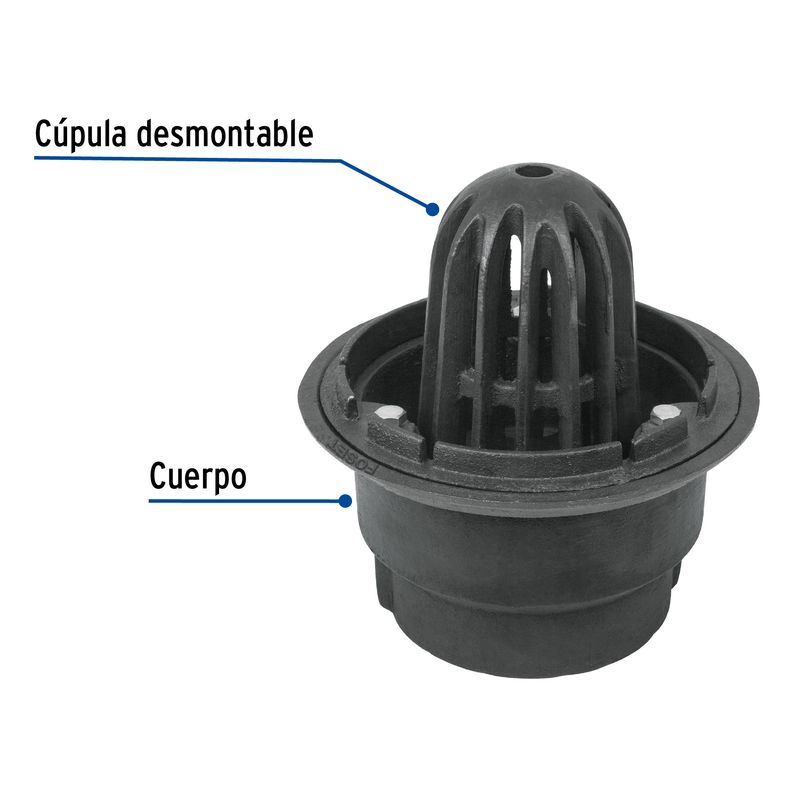 Coladera-de-hierro-de-cupula-para-azotea
