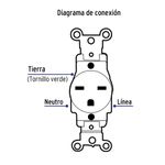 Contacto-sencillo-cara-de-chino-Standard-marfil