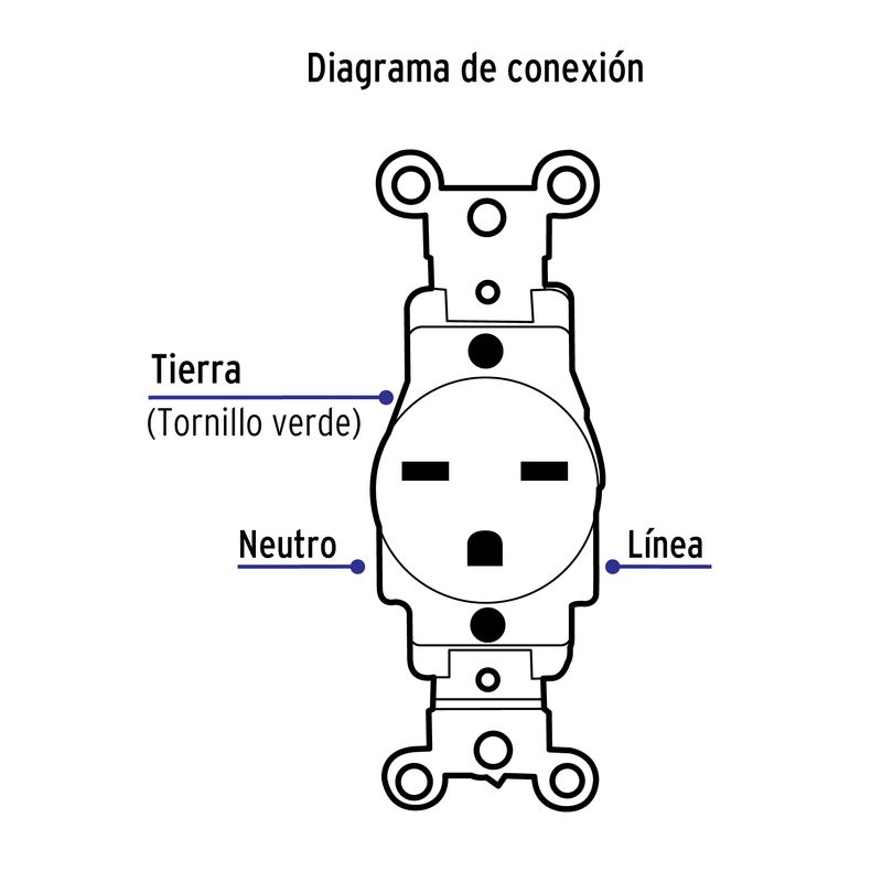 Contacto-sencillo-cara-de-chino-Standard-marfil
