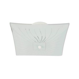 Plafón cuadrado de 2 luces con boquilla E27 - IKE LITE