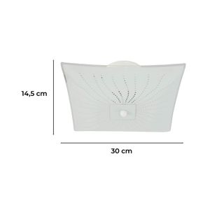 Plafón cuadrado de 2 luces con boquilla E27 - IKE LITE