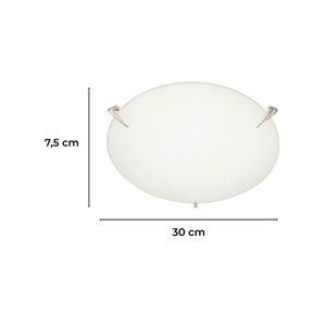 Plafon Redondo Niq Sat 1L E27 60W - IKE LITE