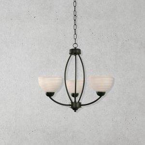 Lampara Techo E27 3L 60W Matt Black - IKE LITE