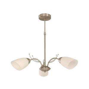 Lampara Colgante E27 3 L 60W Sand Nickel - IKE LITE