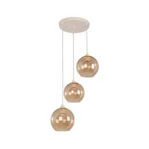Lampara Colgante E27 3 L 60W Wt-Br - IKE LITE