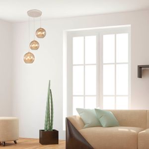 Lampara Colgante E27 3 L 60W Wt-Br - IKE LITE