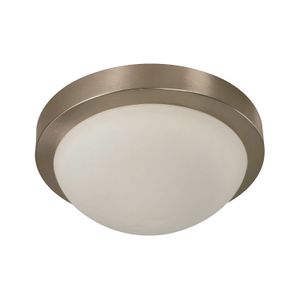 Plafón LED de 12 Watts para sobreponer con base acabado en satin y vidrio - IKE LITE