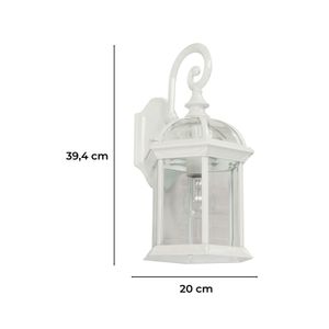 Farol D/Pared Grande C/Vid.Bl.1L100We27 71260- - IKE LITE