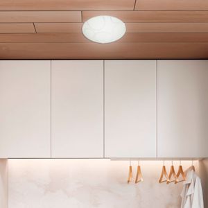 Plafón display redondo con diseño de círculos de 1 luz de vidrio 25 cm - IKE LITE