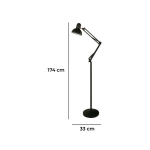 Lampara D/Pie Negr Exte.1L40We27 5243-21 - IKE LITE