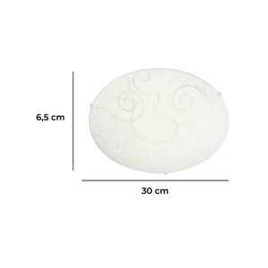 Plafon Redondo 2L Blanco 60We27 3951-1 - IKE LITE
