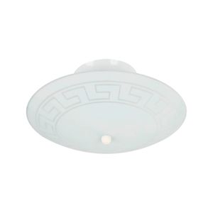 Plafón redondo con diseños de líneas y 2 luces - IKE LITE