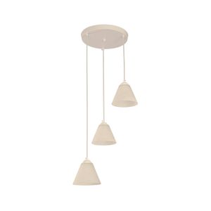 Lampara Colgante E27 3 L 60W Wt-Wt - IKE LITE