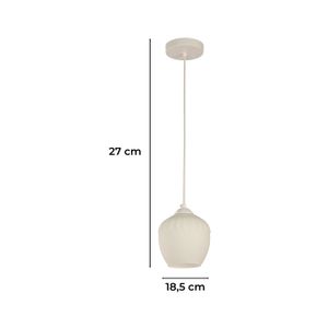 Lampara Colgante E27 1 L 60W Wt-Wt - IKE LITE