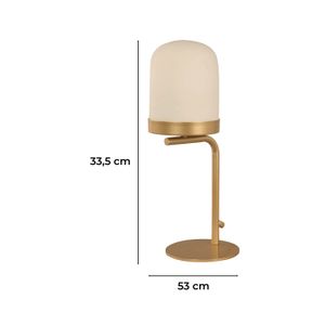 Lampara Mesa E27 1L 40W Gold - IKE LITE
