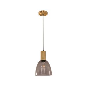 Lampara Colgante Dorada Vidrio Obsc 1L40We27 - IKE LITE