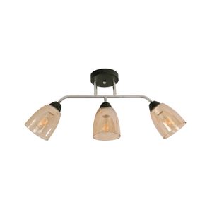 Lampara Techo E27 3L 60W Bk-Cr - IKE LITE