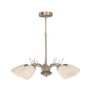 Lampara Colgante E27 5 L 60W Sand Nickel - IKE LITE