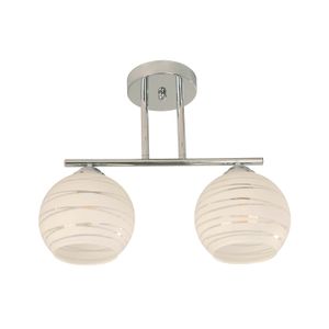 Lampara De Techo E27 2 L 60W Chrome - IKE LITE