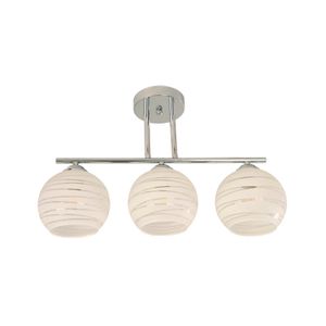 Lampara De Techo E27 3 L 60W Chrome - IKE LITE
