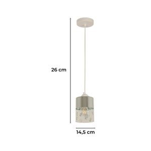 Lampara Colgante E27 1 L 60W Wt-Br - IKE LITE