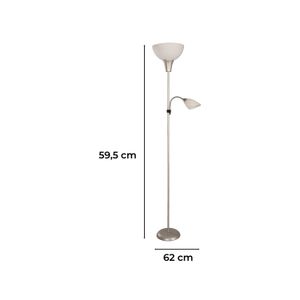 Lampara D/Pie Bl. C/Brazo 2L 86733-41 - IKE LITE