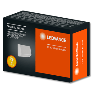 Aplique decorativo DECOLED BALYZA de 1,5W Blanco. - LEDVANCE