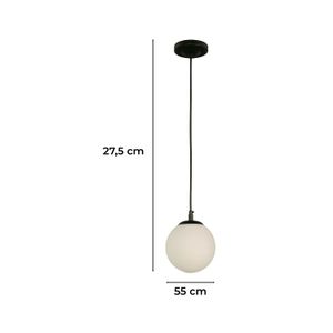 Lampara Colgante Esfera Bl 1L40We27 - IKE LITE