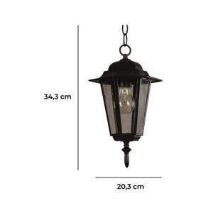 Farol colgante para exteriores con base para foco E27 - BLITZ