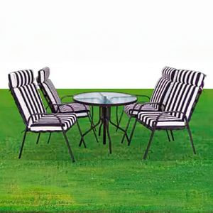 Set P/Patio 5Pzs Drm Mesa/4Sillas/Y Cojines - DRM