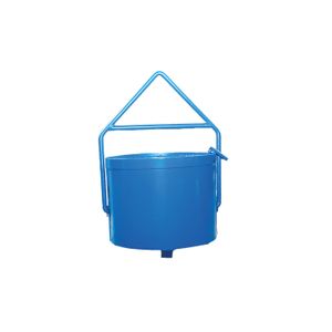 Balde para elevador de pluma de 150lb con estructura de tol de 2 mm y pletina reforzada en borde. - CONCRETERAS GRANIZO