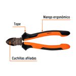 Pinza-corte-diagonal-7--alta-palanca-Comfort-Grip
