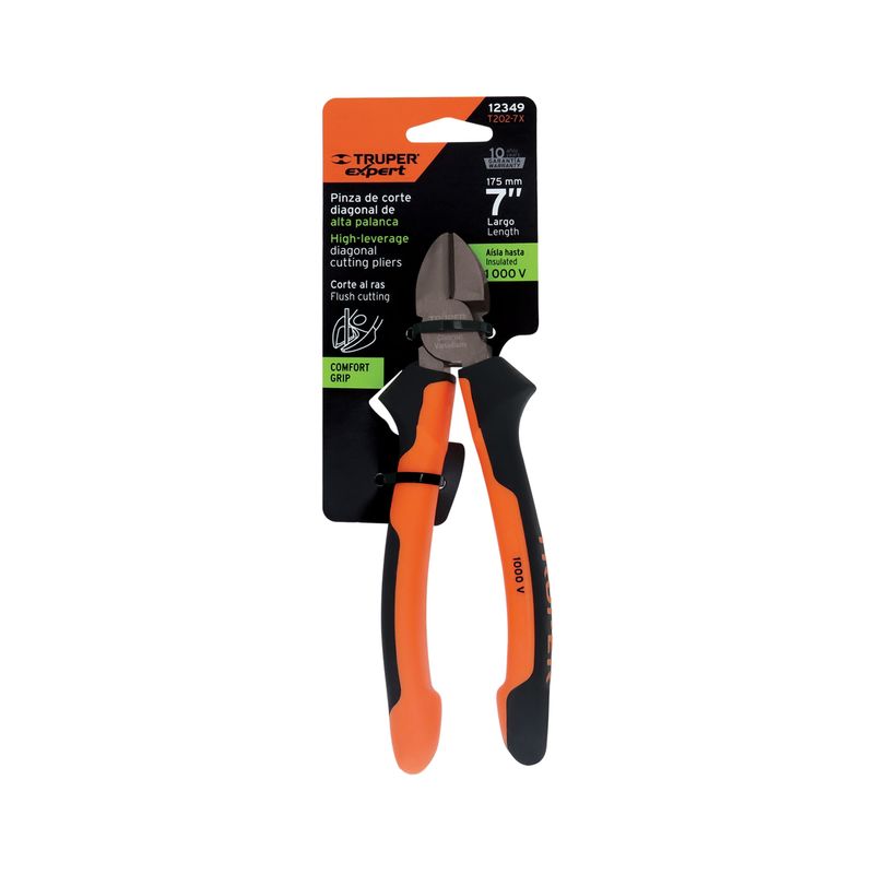 Pinza-corte-diagonal-7--alta-palanca-Comfort-Grip