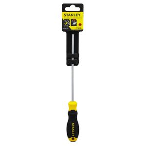 Desarmador plano de 0.5 cm de punta x 15 cm de largo, con estructura de acero al cromo vanadio de alta resistencia - STANLEY
