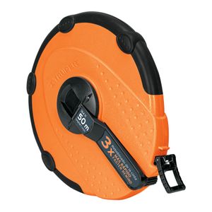 Cinta métrica de 50m con carcasa plástica naranja - TRUPER