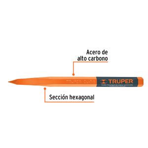 Cincel punta de 36cm x 7/8" - TRUPER