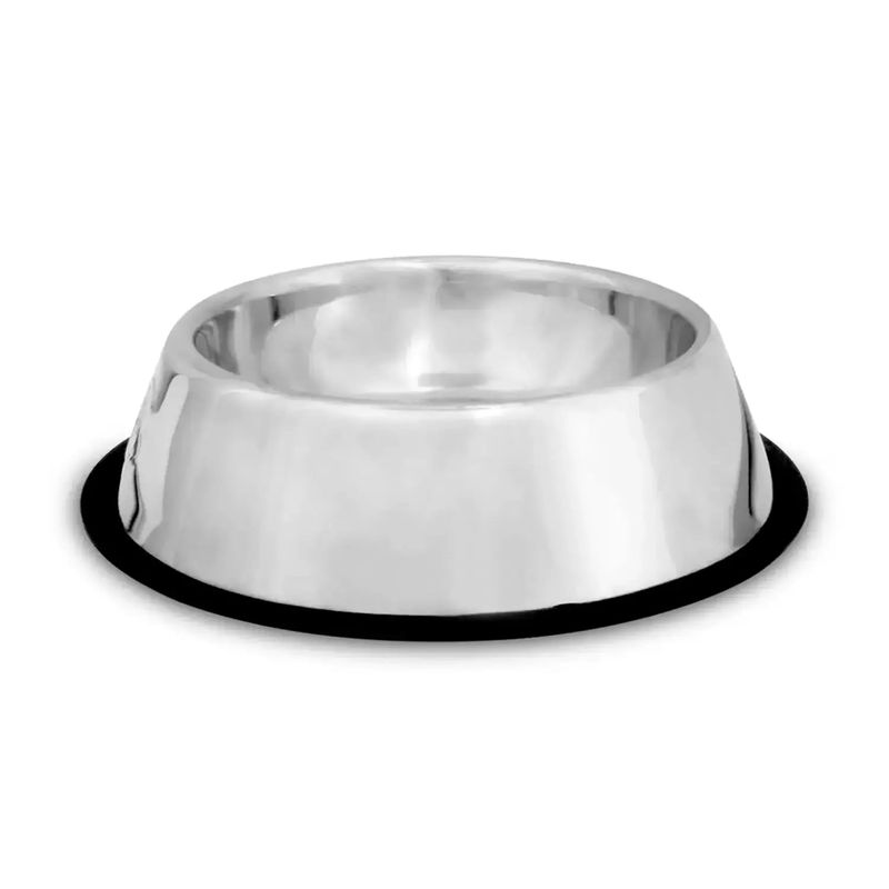 Plato-para-perro-metalico-de-26-cm-de-diametro-grande.-Incluye-un-anillo-de-caucho-antideslizante.