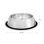 Plato-para-perro-metalico-de-26-cm-de-diametro-grande.-Incluye-un-anillo-de-caucho-antideslizante.