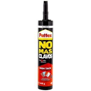 Adhesivo de construcción "No más clavos" HIGH TACK de 446 gr para todo tipo de materiales. - PATTEX