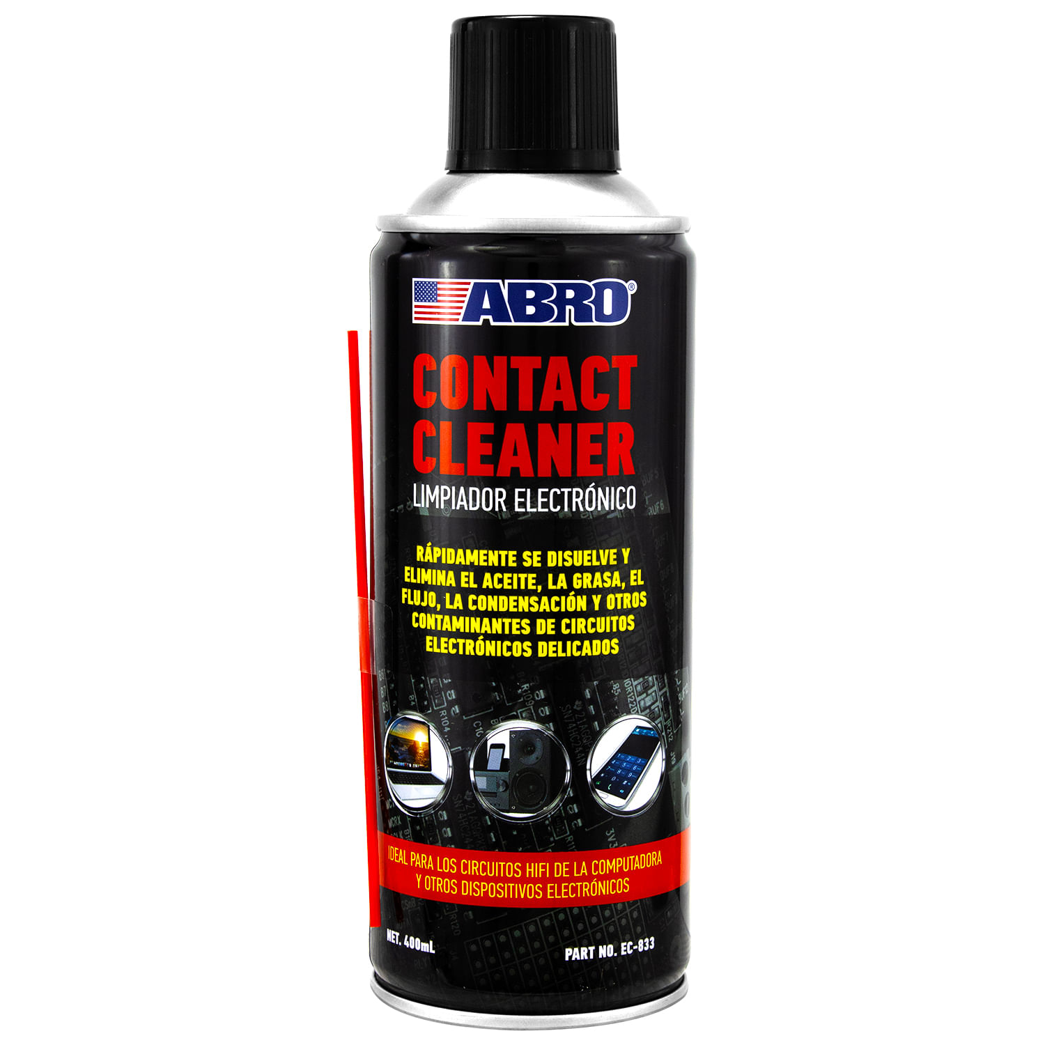 Limpiador de contactos electrónicos multiusos de 10 oz. | ABRO